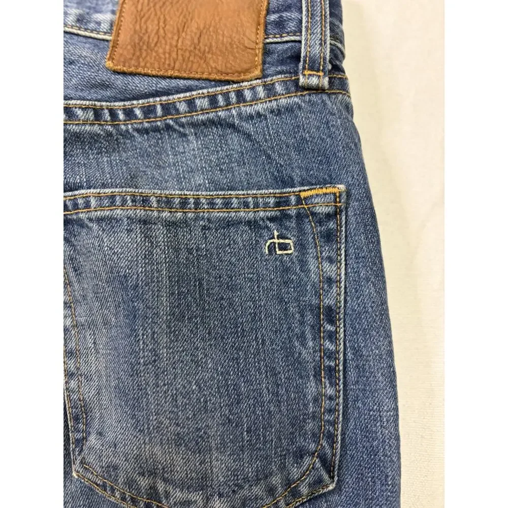 Rag & Bone Jean Lucile Women’s Size 24 Straight Leg Blue Jeans USA Made